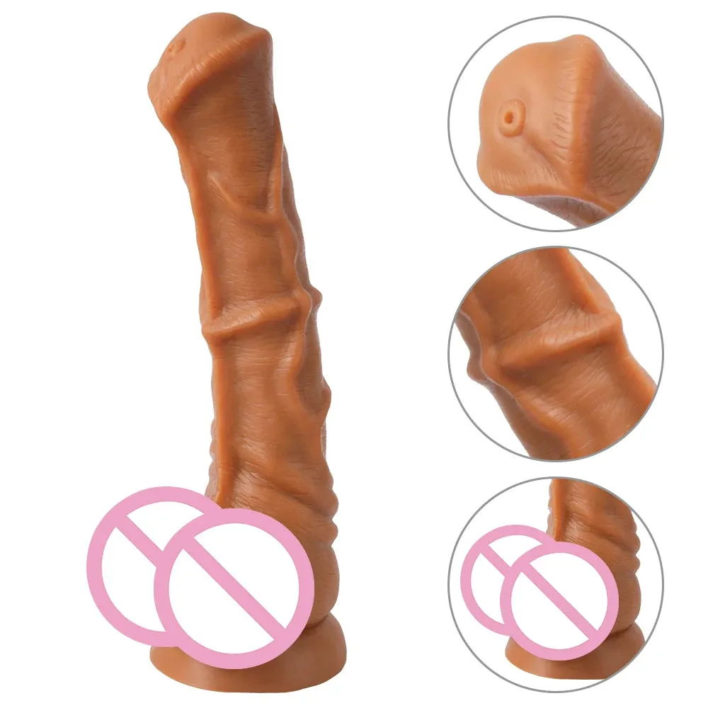 Giant Horse Dildo Butt Plug - Silicone Realistic Animal Dildo Sex Toys