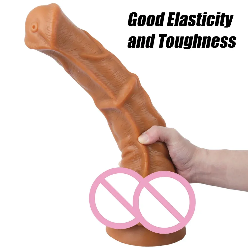 Giant Horse Dildo Butt Plug - Silicone Realistic Animal Dildo Sex Toys