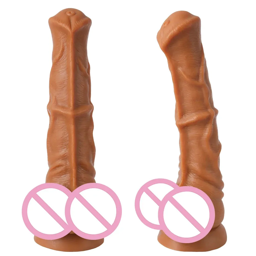 Giant Horse Dildo Butt Plug - Silicone Realistic Animal Dildo Sex Toys