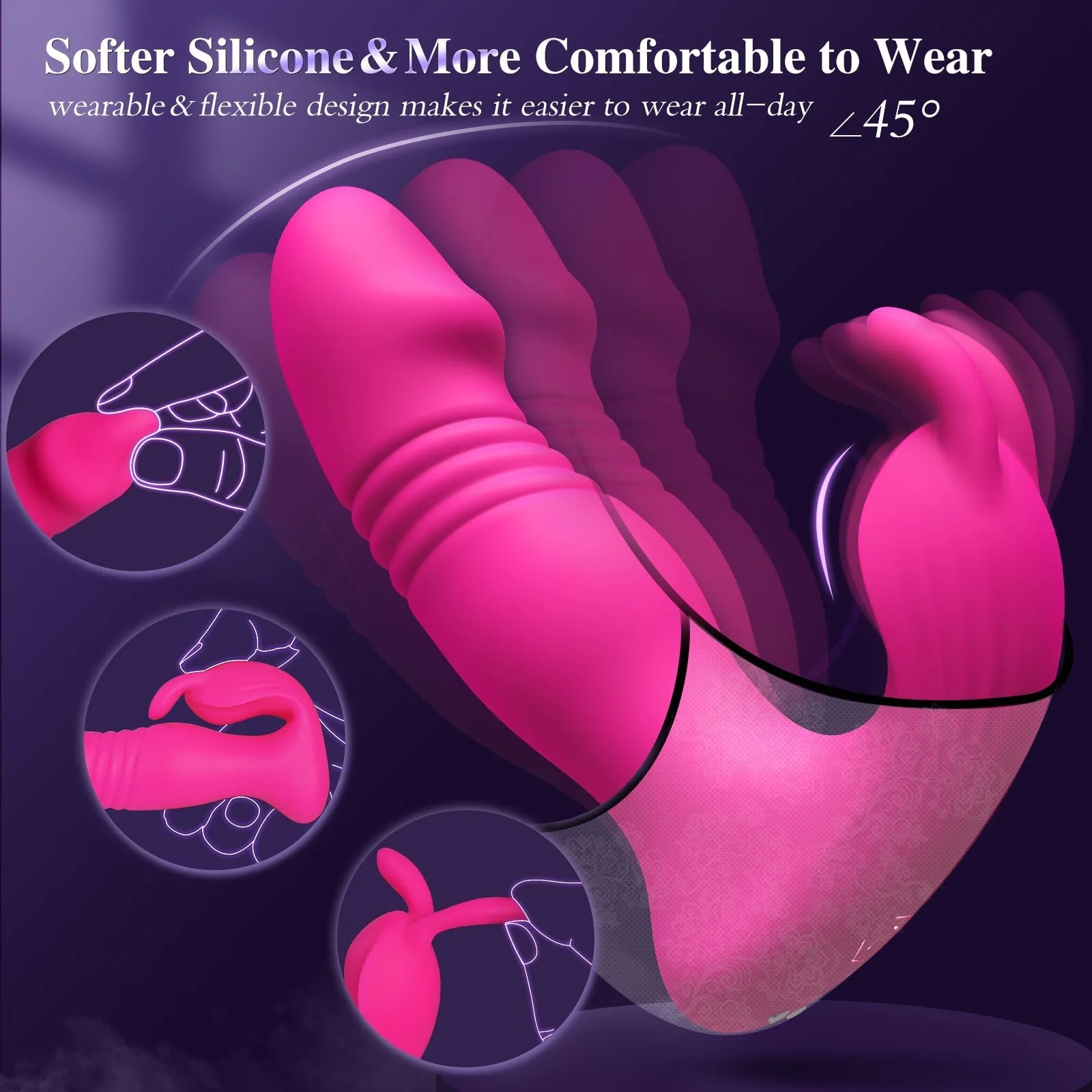 Glee | 3 in 1 App Wearable Remote Control APP Teasing Female Vibrator