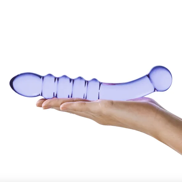 Gläs Purple Rain Double Ended Dildo
