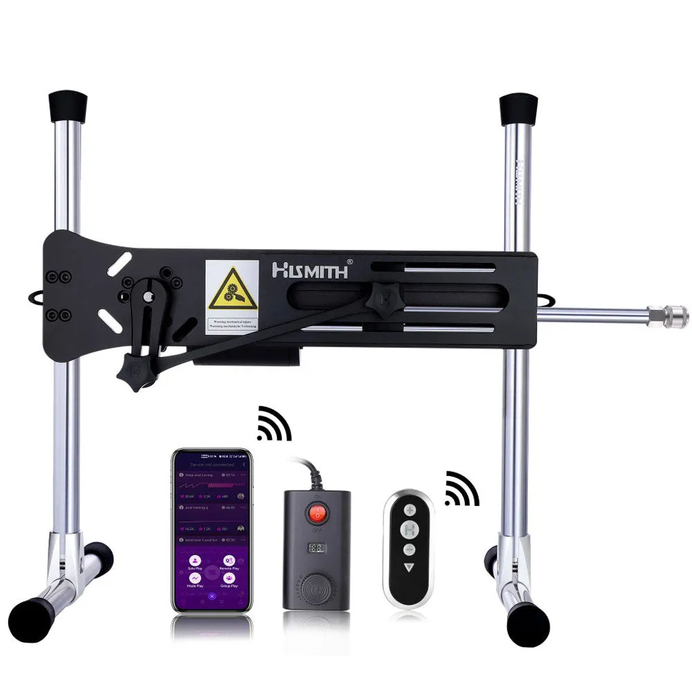 Hismith App Controllable Sex Machine with Wireless Remote/Speed Dial Control. 100-Watt Motor. KlicLok System