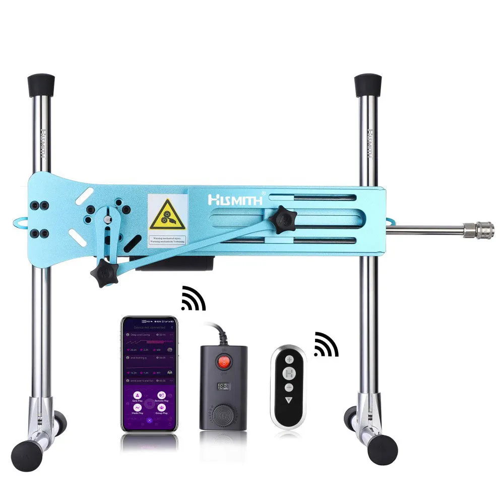 Hismith App Controllable Sex Machine with Wireless Remote/Speed Dial Control. 100-Watt Motor. KlicLok System