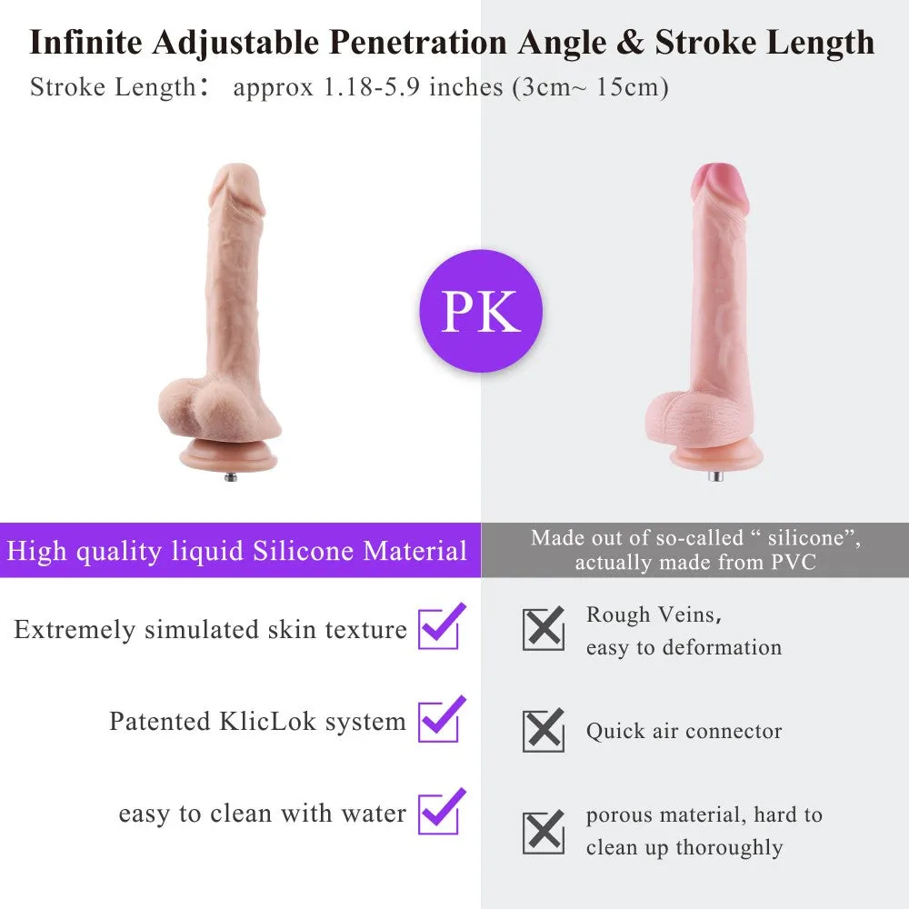 Hismith App Controllable Sex Machine with Wireless Remote/Speed Dial Control. 100-Watt Motor. KlicLok System