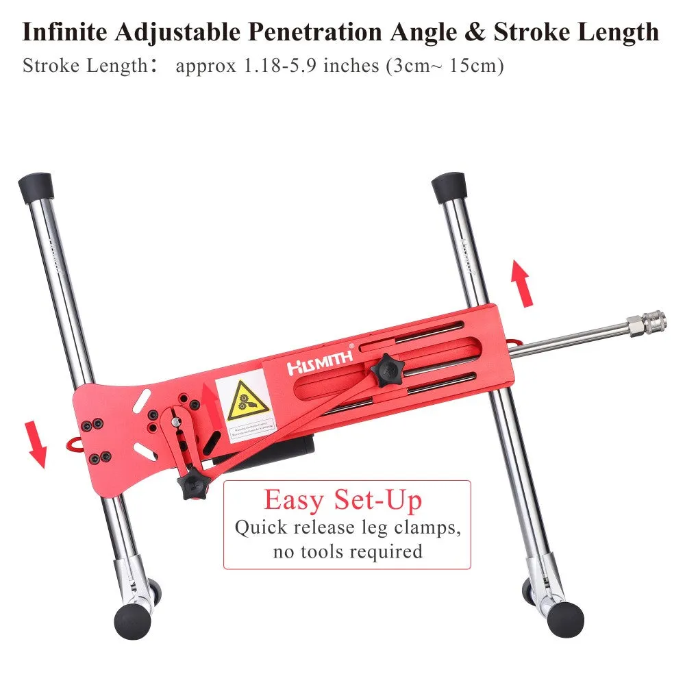 Hismith Sex Machine with App Control/Wireless Remote/Speed Dial. 100-Watt Motor. KlicLok System