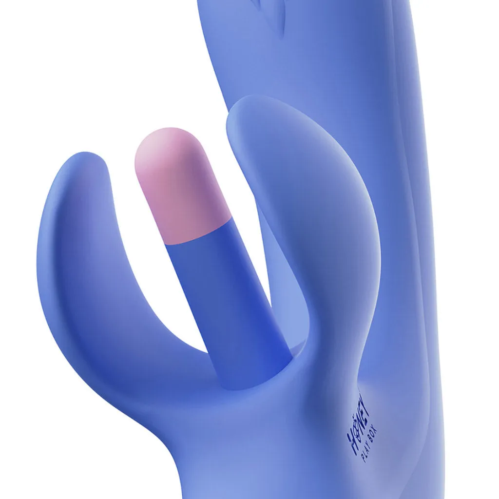 Honey Play Box Fortexa App-Controlled Kinky Finger Flapping Dual Stimulator. Blue