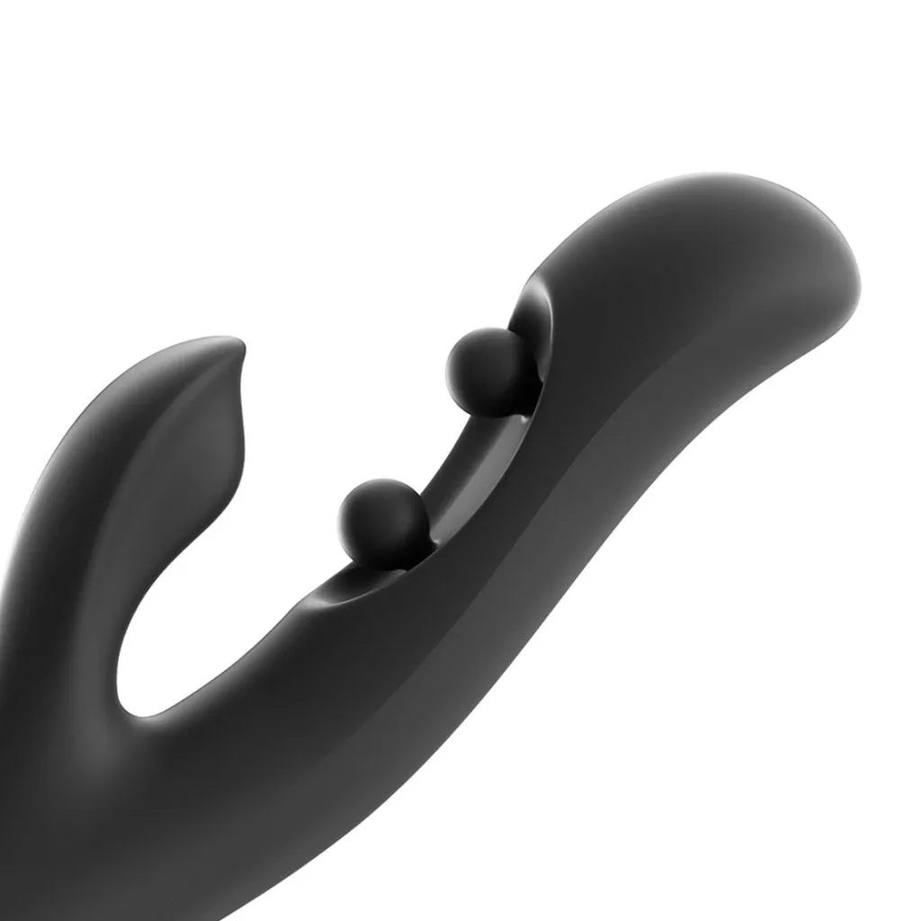 Honey Play Box Gem Pressure-Sensing App-Controlled Twin Balls Rabbit. Black