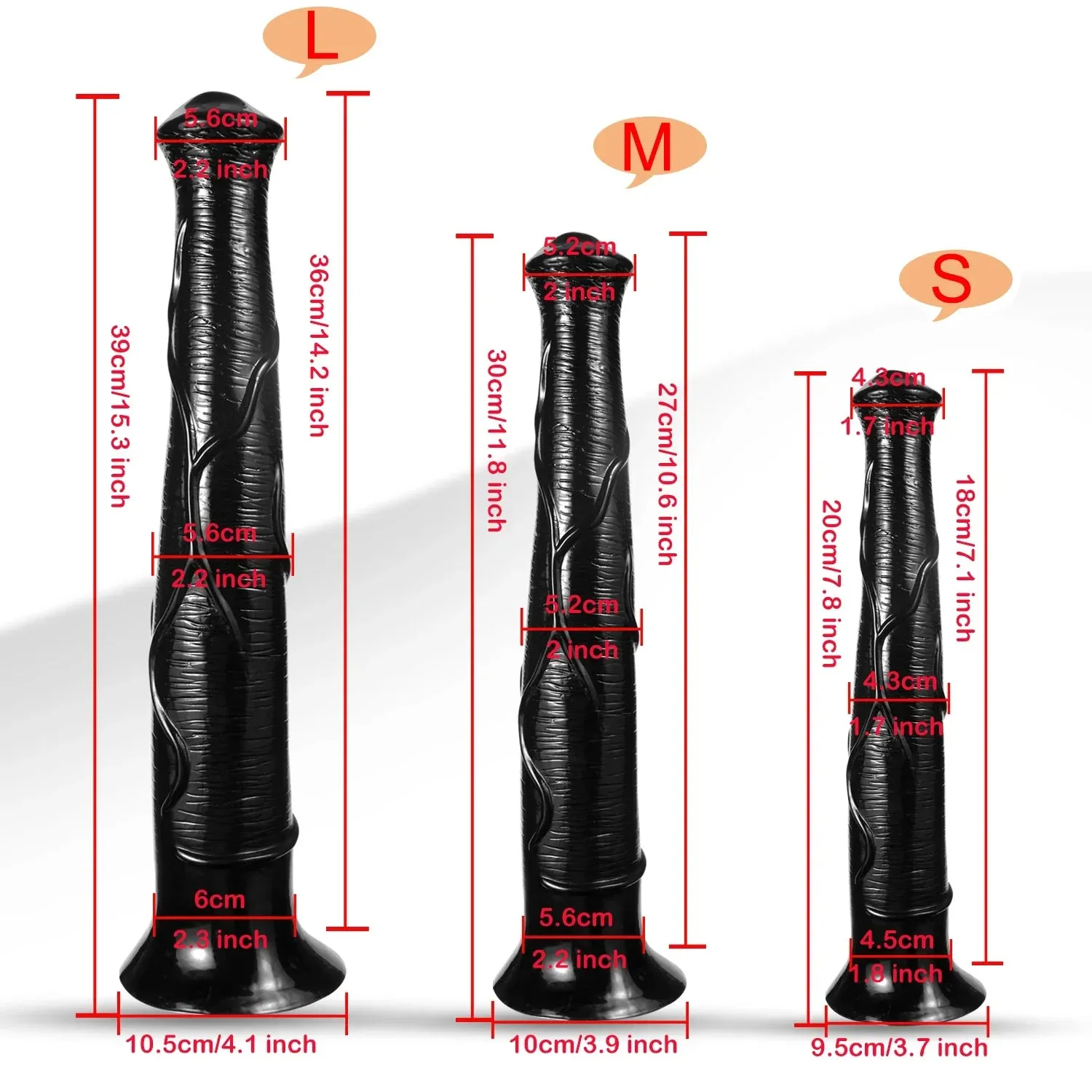 Huge Horse Dildo - 15 inch Long Animal Dildo Anal Plug Adult Toys