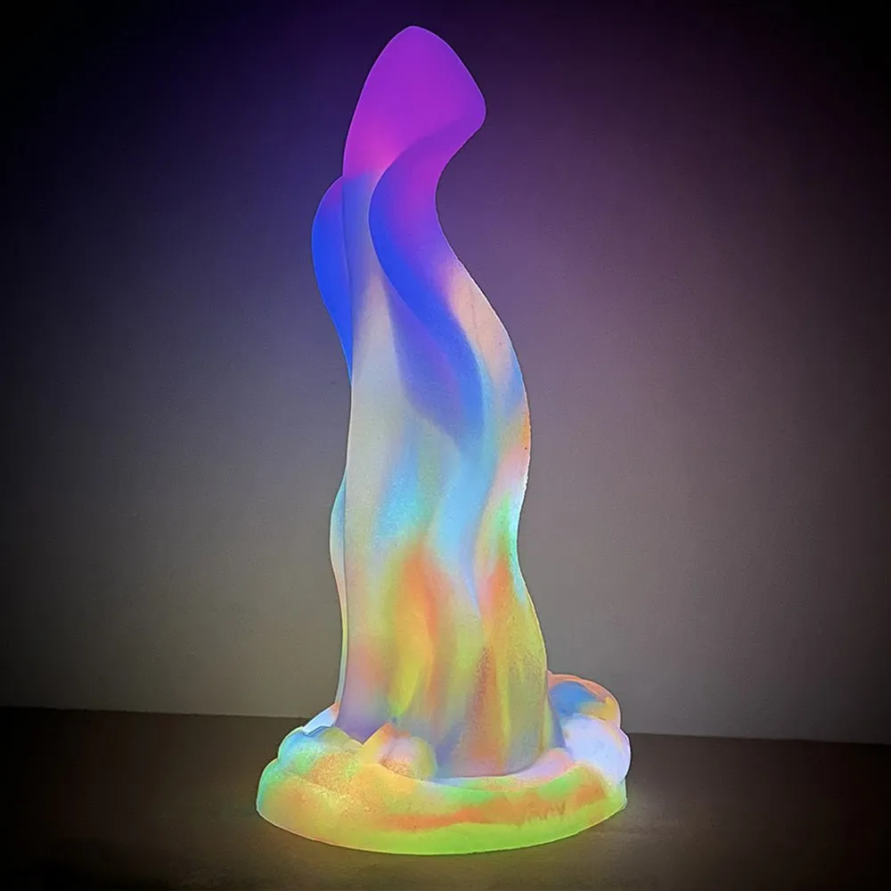 Huge Luminous Dragon Tongue Great Friction Wave Shape with Suction Cup