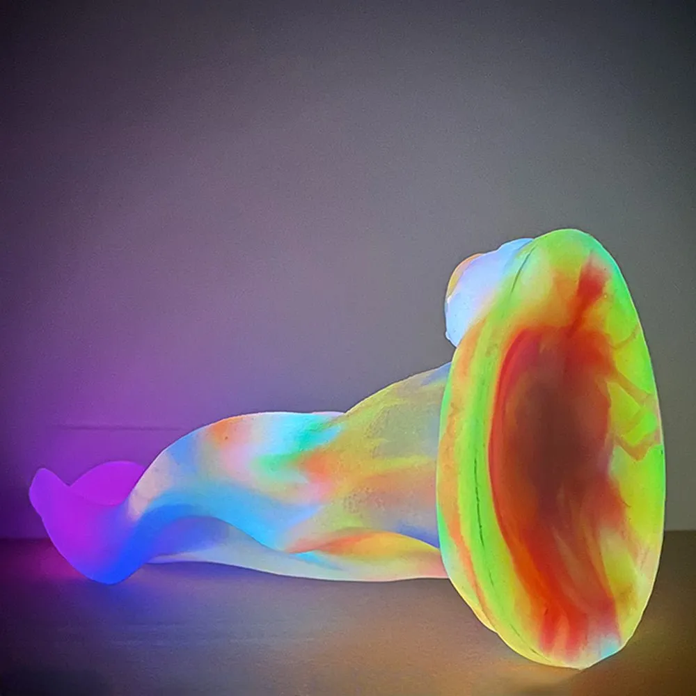 Huge Luminous Dragon Tongue Great Friction Wave Shape with Suction Cup
