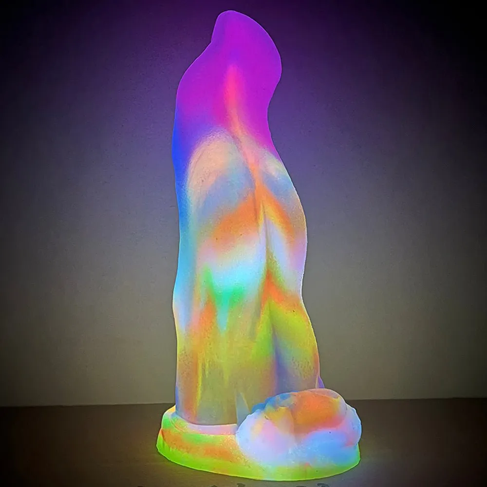 Huge Luminous Dragon Tongue Great Friction Wave Shape with Suction Cup