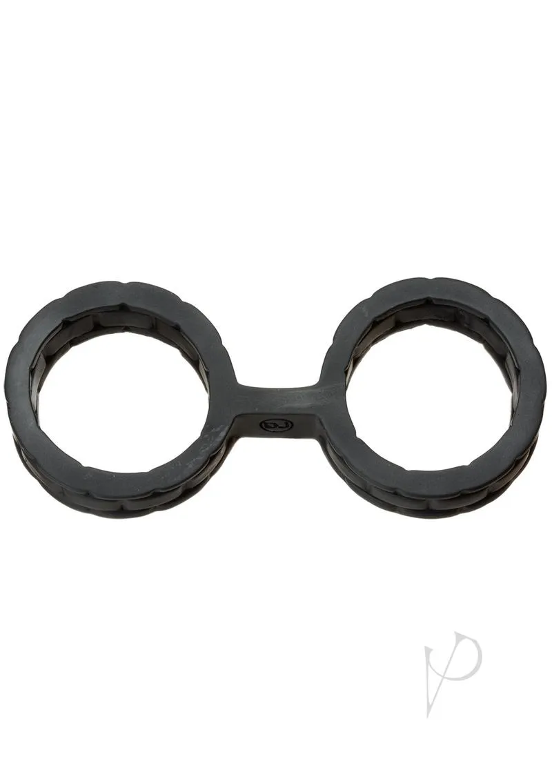 Japanese Bond Silicone Cuffs Lg Black
