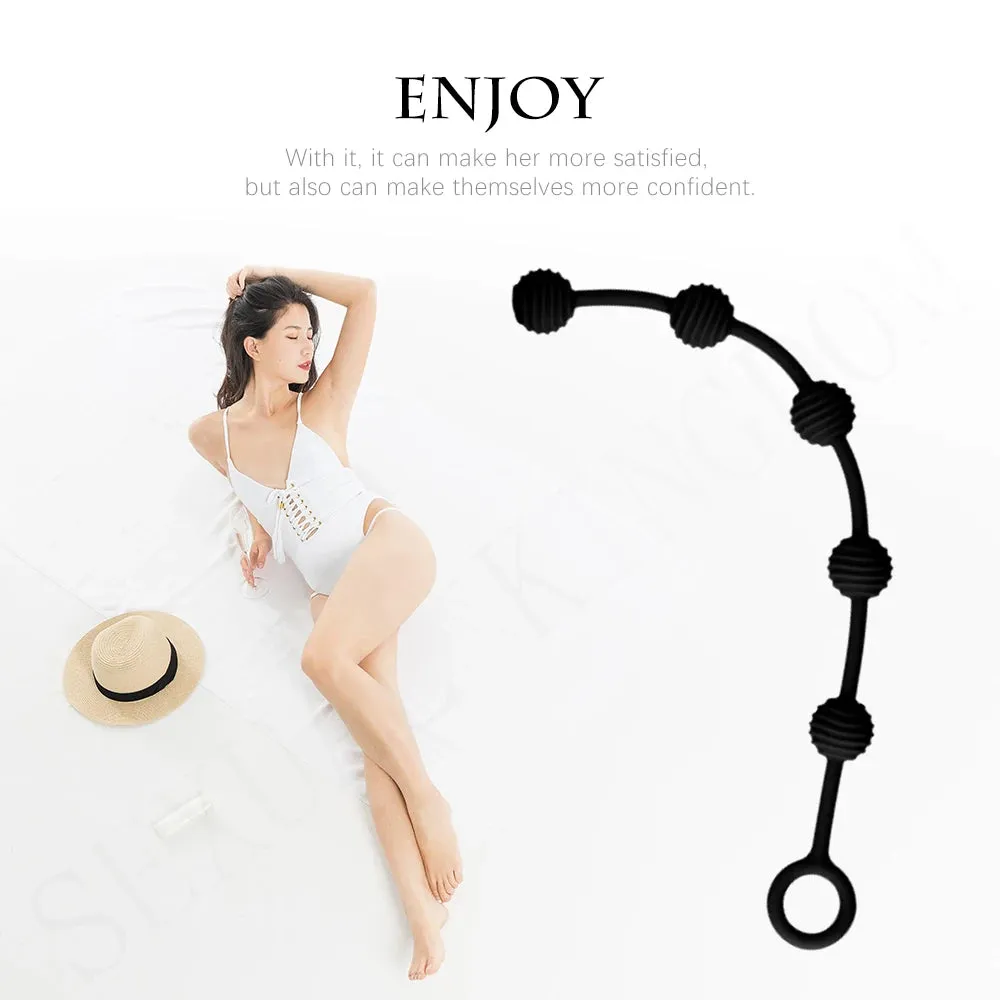 Large Anal Beads Butt Plug - Long Anal Dildo Prostate Massager Sex Toy