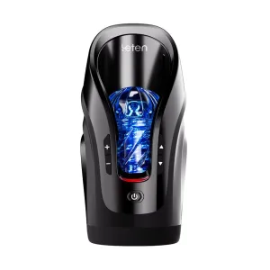 Leten - Cannon King Mini Automatic Thrusting Masturbator Luxury Edition (Black)