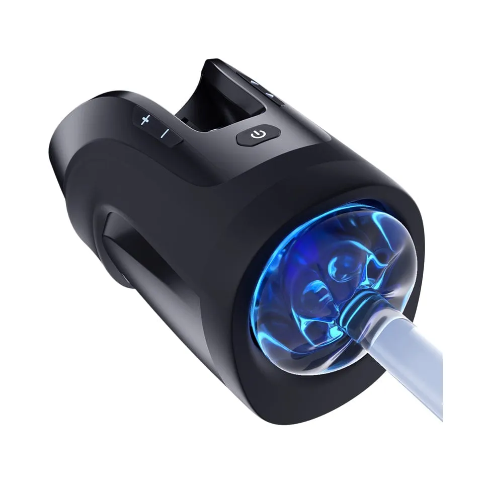 Leten - Cannon King Mini Automatic Thrusting Masturbator Luxury Edition (Black)