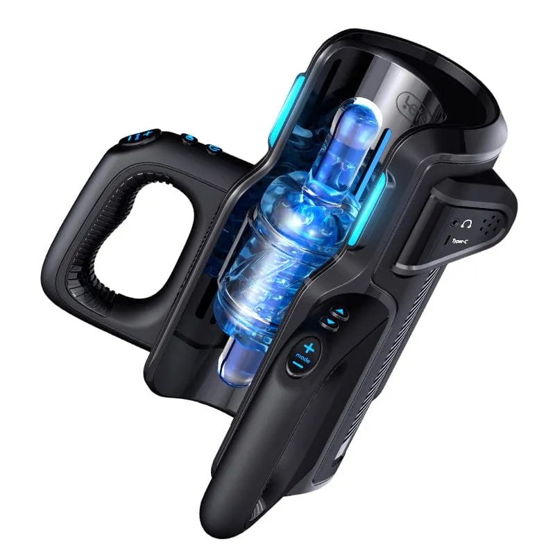 Leten - Cannon King Thrusting Pro Automatic Masturbator (Black)