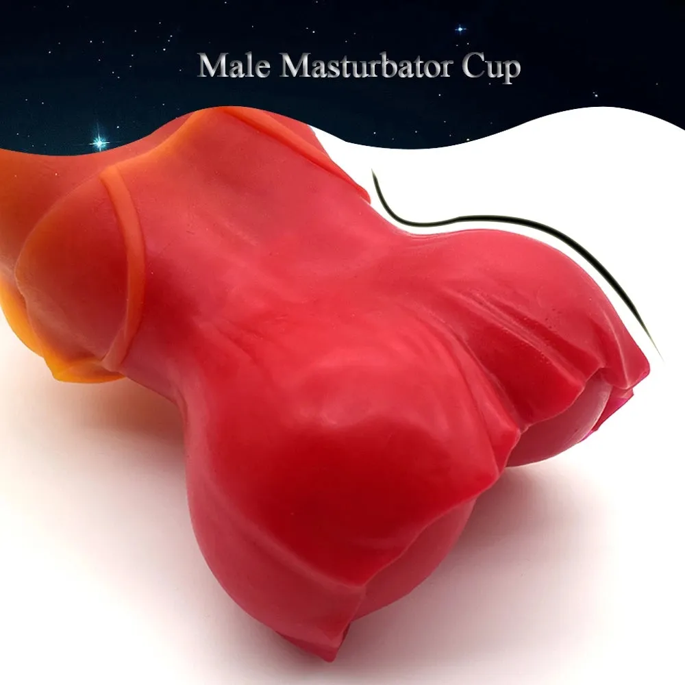 Lifelike Pocket Pussy Masturbation Cup - Fantasy Silicone Penis Massager Sex Toy for Men