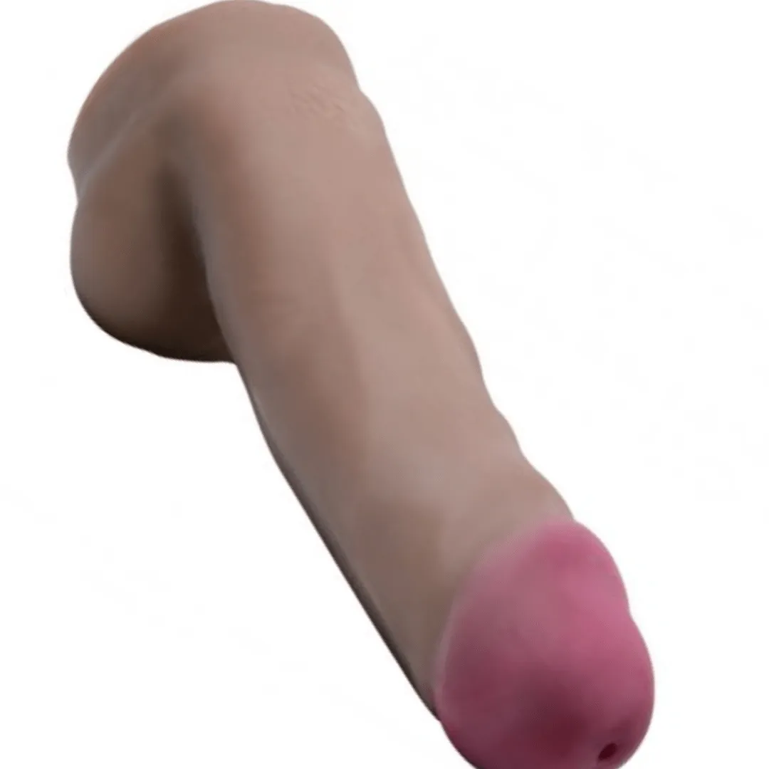 Loadz Squirting 7 Inch Dildo w/ Reservoir in Balls - Chocolate