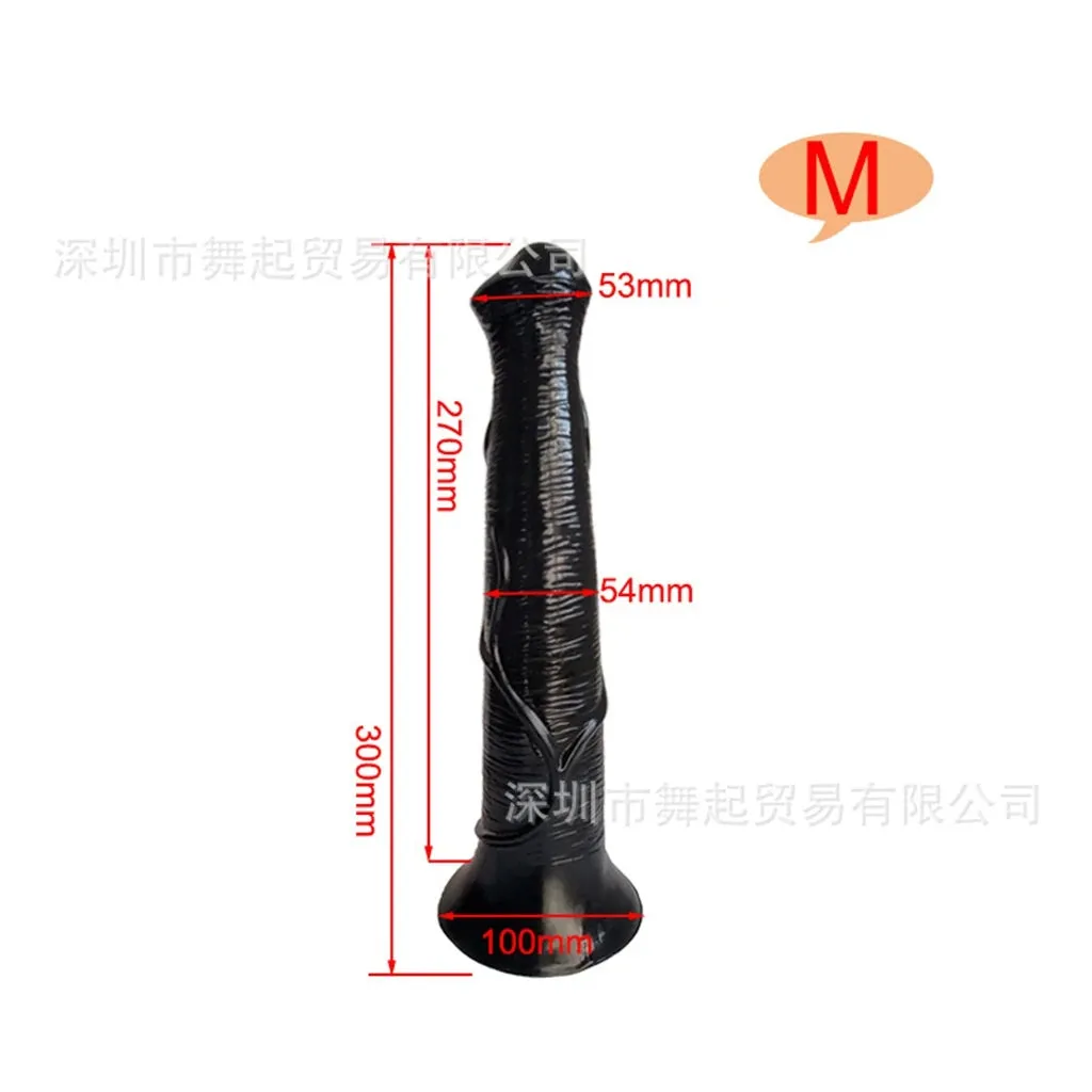 Long Horse Dildo Butt Plug - Realistic Animal Anal Dildo Sex Toys for Men Women