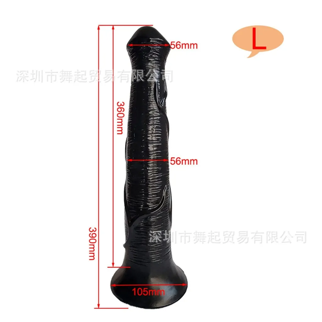 Long Horse Dildo Butt Plug - Realistic Animal Anal Dildo Sex Toys for Men Women