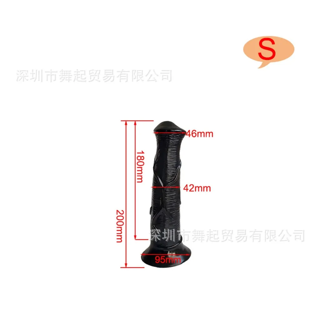 Long Horse Dildo Butt Plug - Realistic Animal Anal Dildo Sex Toys for Men Women