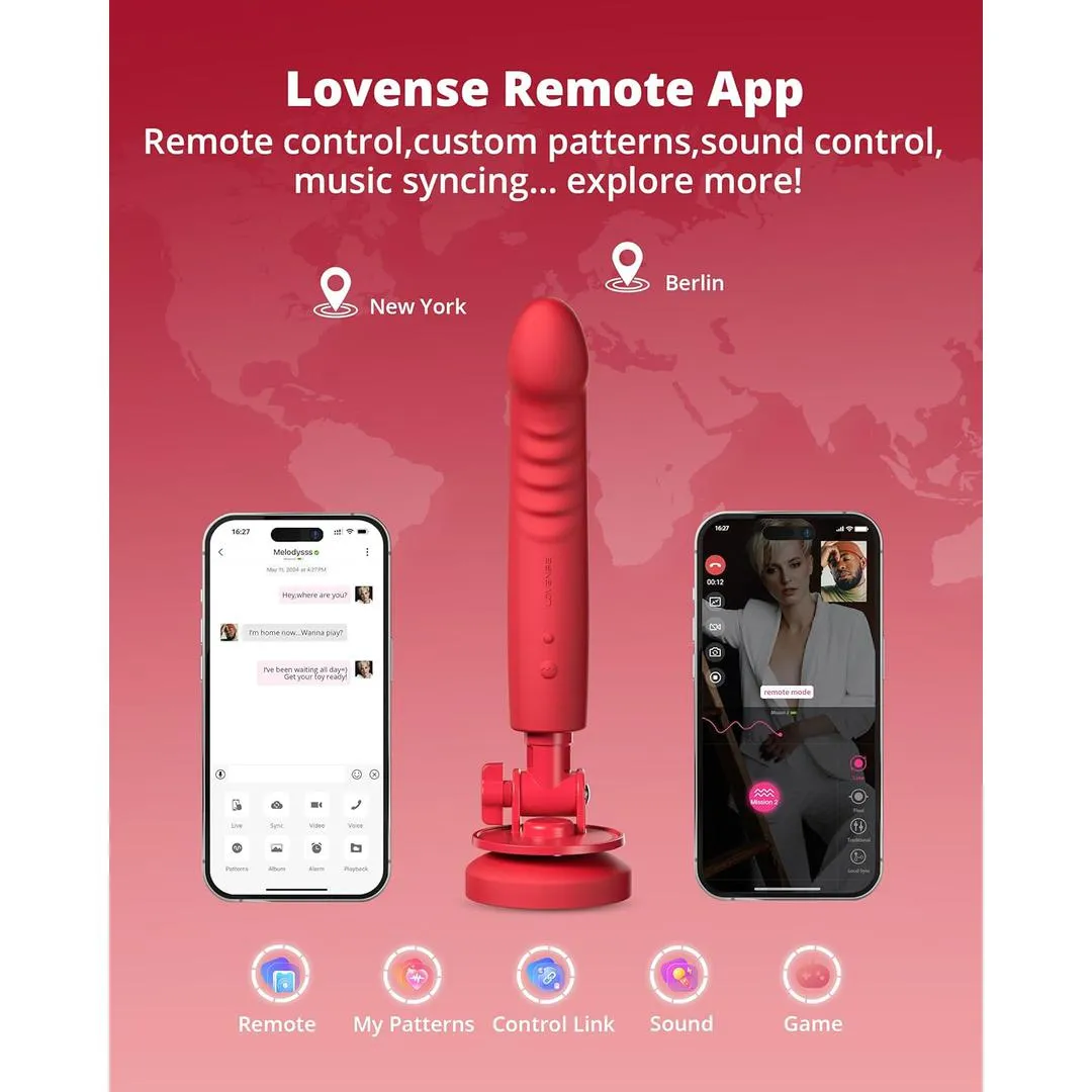 Lovense Mission 2 Vibrating Suction Cup Dildo