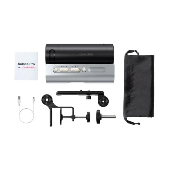 Lovense - Solace Pro AI Powered Remote Control Thrusting Male Masturbator Stroker (Black)