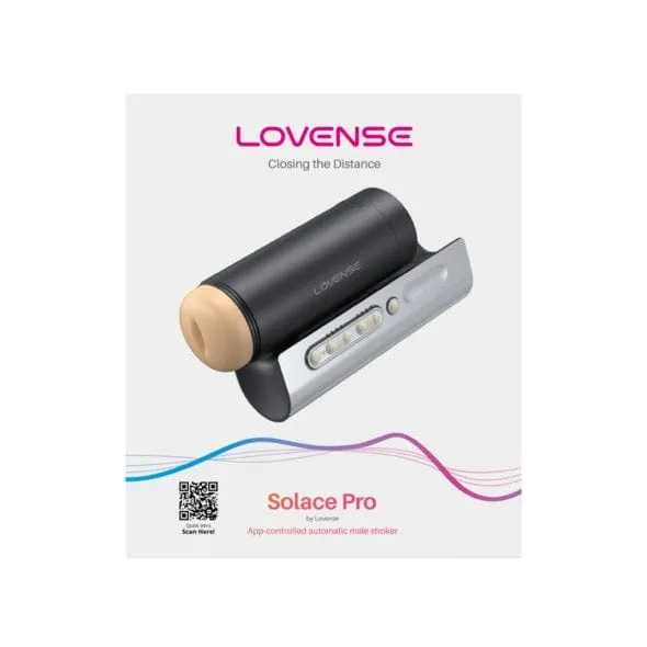 Lovense - Solace Pro AI Powered Remote Control Thrusting Male Masturbator Stroker (Black)