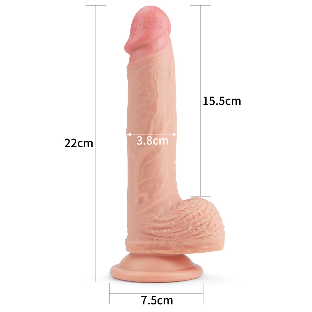 LoveToy 8.5 Nature Cock Dual-Layered Silicone