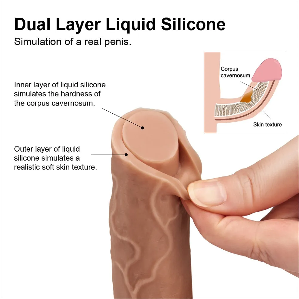 LoveToy 8.5 Nature Cock Dual-Layered Silicone