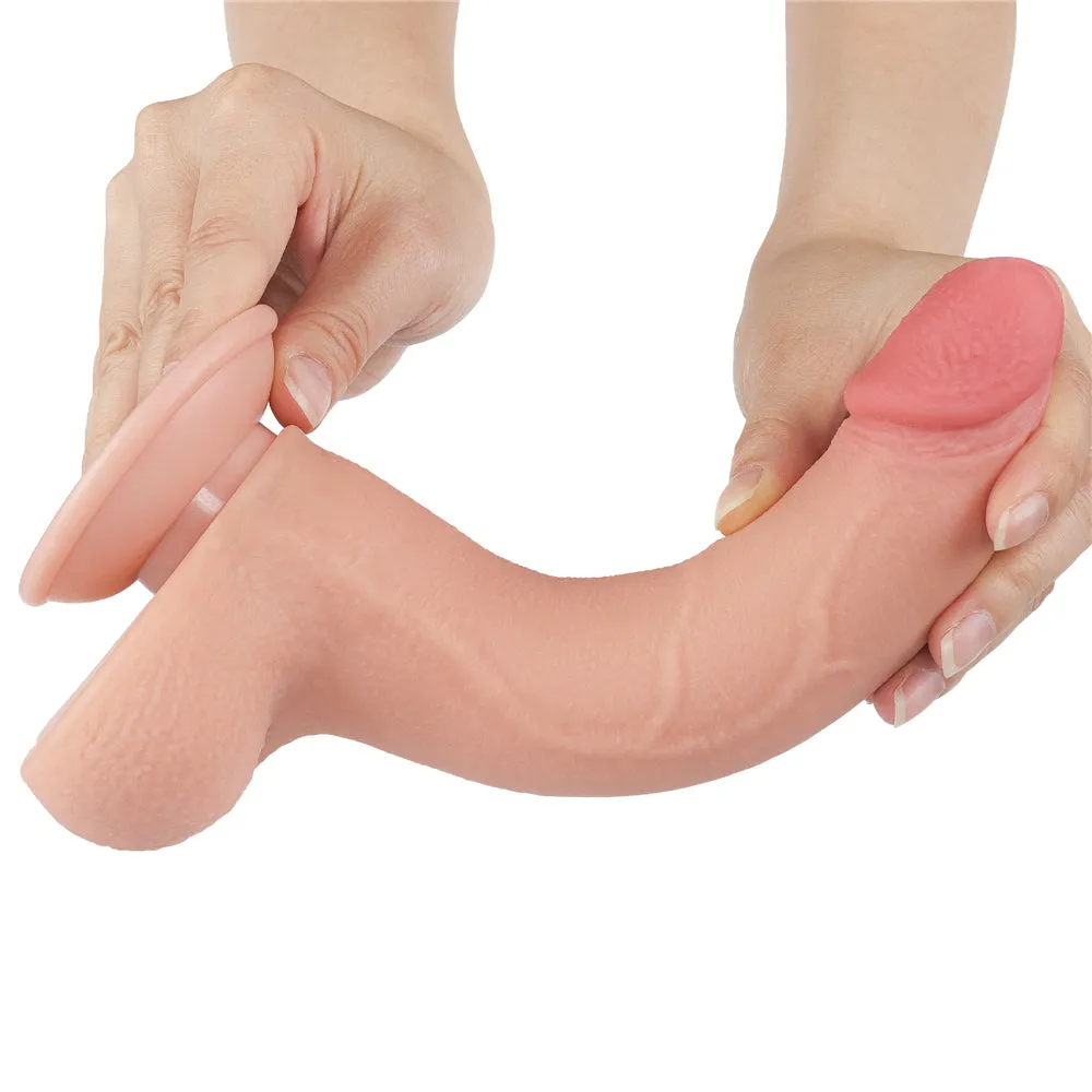 LoveToy 8.5 Sliding Skin Dual-Layered Dong