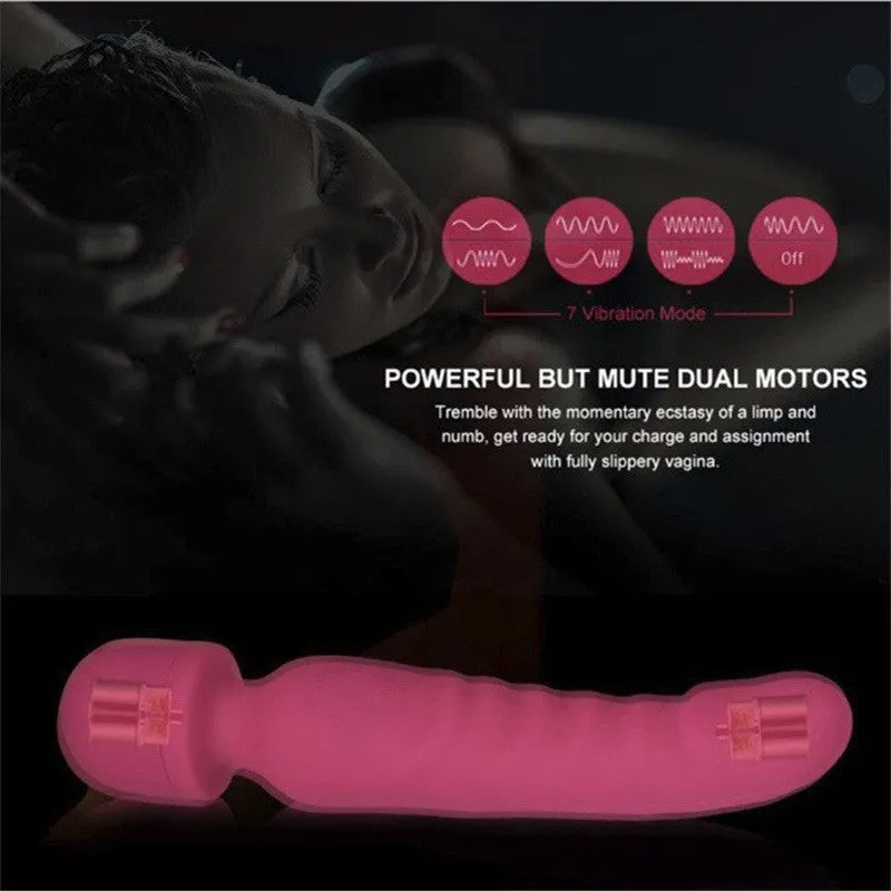 Magic Wand G-spot Vibrator - Silicone Vibrating Dildo Sex Toys for Women
