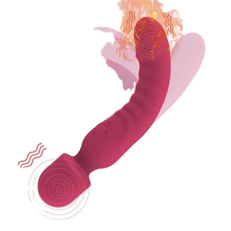 Magic Wand G-spot Vibrator - Silicone Vibrating Dildo Sex Toys for Women
