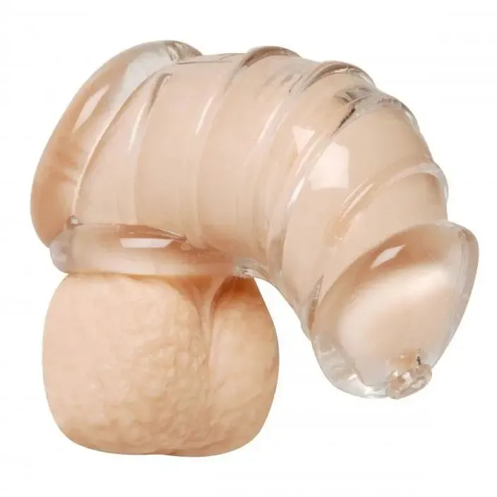Master Series Clear Detained Soft Rubber Male Chastity Cock Cage