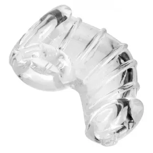 Master Series Clear Detained Soft Rubber Male Chastity Cock Cage