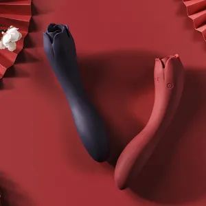 Meese Dora Sucking Double-Head Rose Vibration Inside Massage Stick