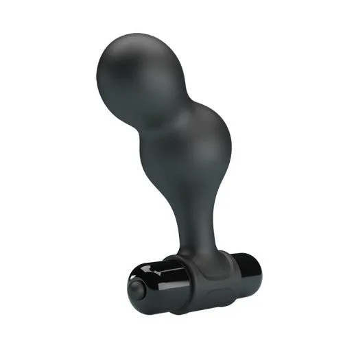 MR PLAY vibrating silicone Butt Plug 10 x Ø 3 cm