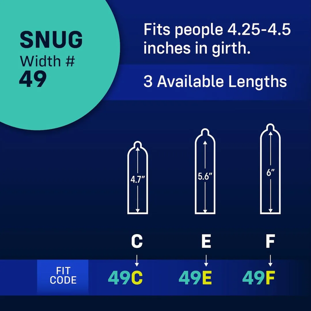 myONE Snug Condom Sampler (With FitKit Measuring Tool)