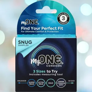 myONE Snug Condom Sampler (With FitKit Measuring Tool)