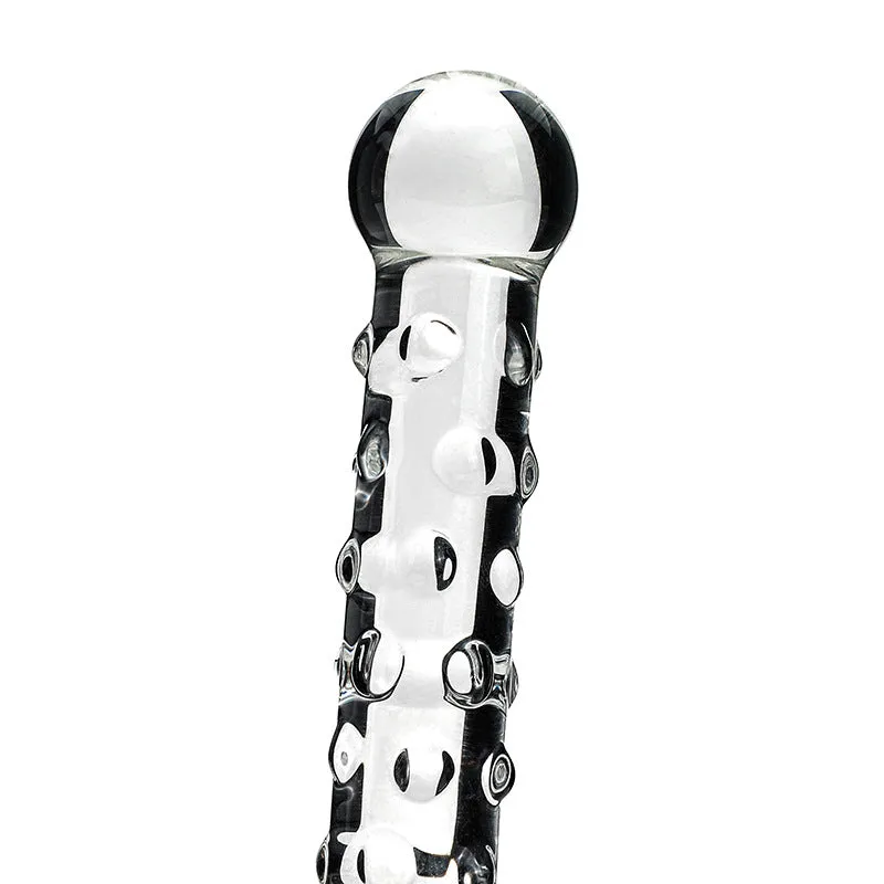 Nubby Textured Sensual Glass Dildo