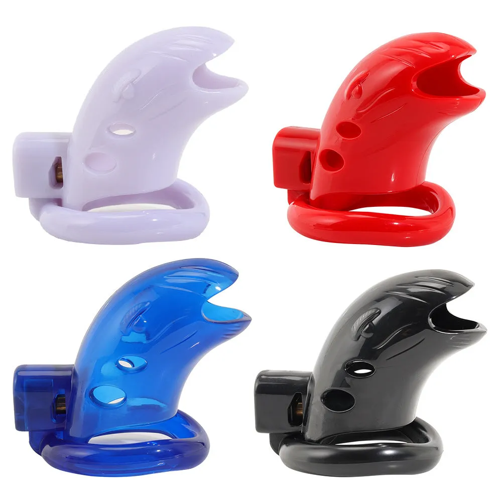 Plastic with Lock Male Penis Chastity Lock Sex Toys Birdcage Bondage Abstinence