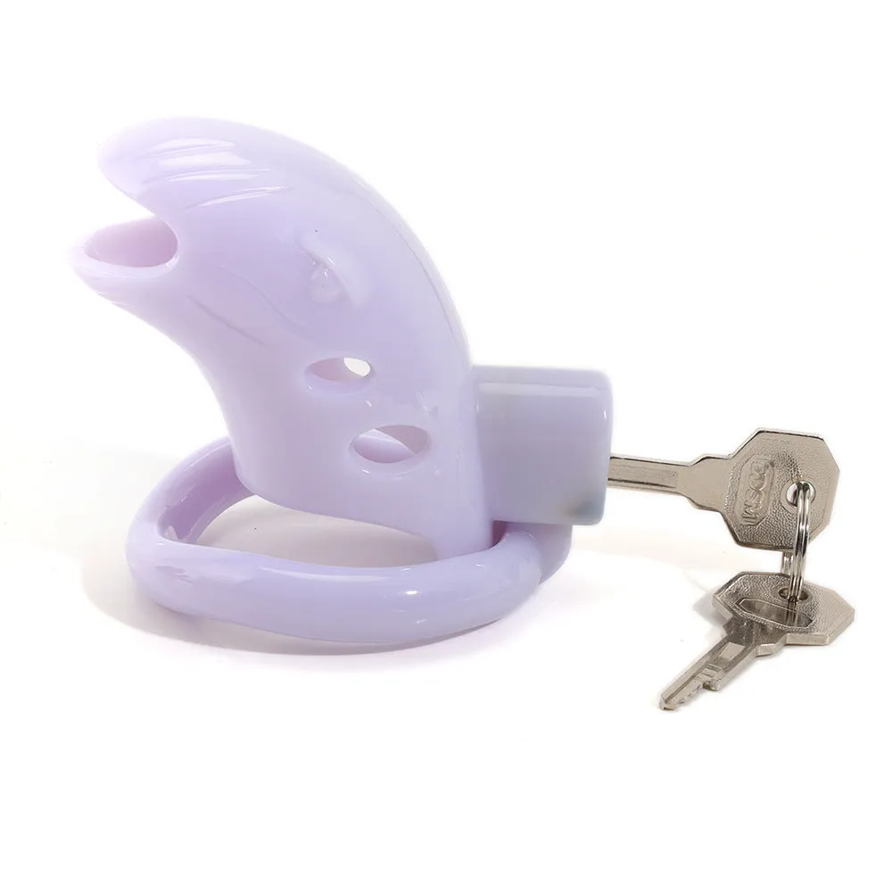 Plastic with Lock Male Penis Chastity Lock Sex Toys Birdcage Bondage Abstinence