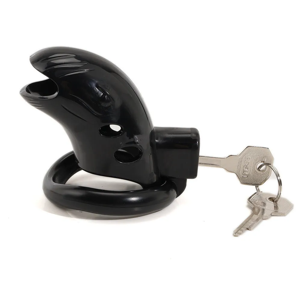 Plastic with Lock Male Penis Chastity Lock Sex Toys Birdcage Bondage Abstinence