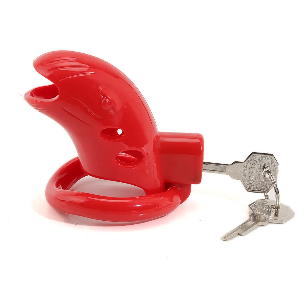 Plastic with Lock Male Penis Chastity Lock Sex Toys Birdcage Bondage Abstinence