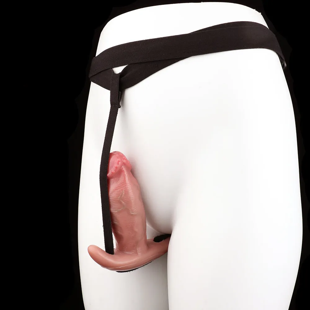 Realistic Dildo Anal Sex Toys - Vibrating Bullet Strapon Harness Tail Butt Plug