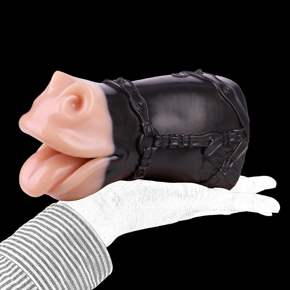 Realistic Horse Mouth Pocket Pussy Masturbator - Fantasy Animal Oral Sex Penis Massage