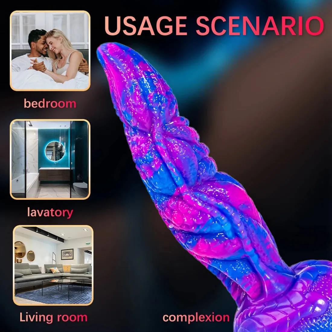 Realistic Monster Dildo - Exotic Big Anal Dildo Dilator G Spot Prostate Massage Milking