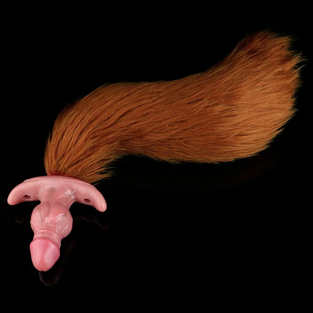 Remote Control Vibrating Bullet Tail Butt Plug - Silicone Anal Sex Toys for Women Men Role Play