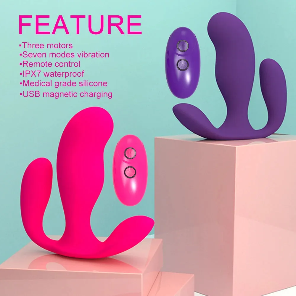 Remote Control Vibrating Panties Female Sex Toys - Wearable Double End Dildo Vibrator