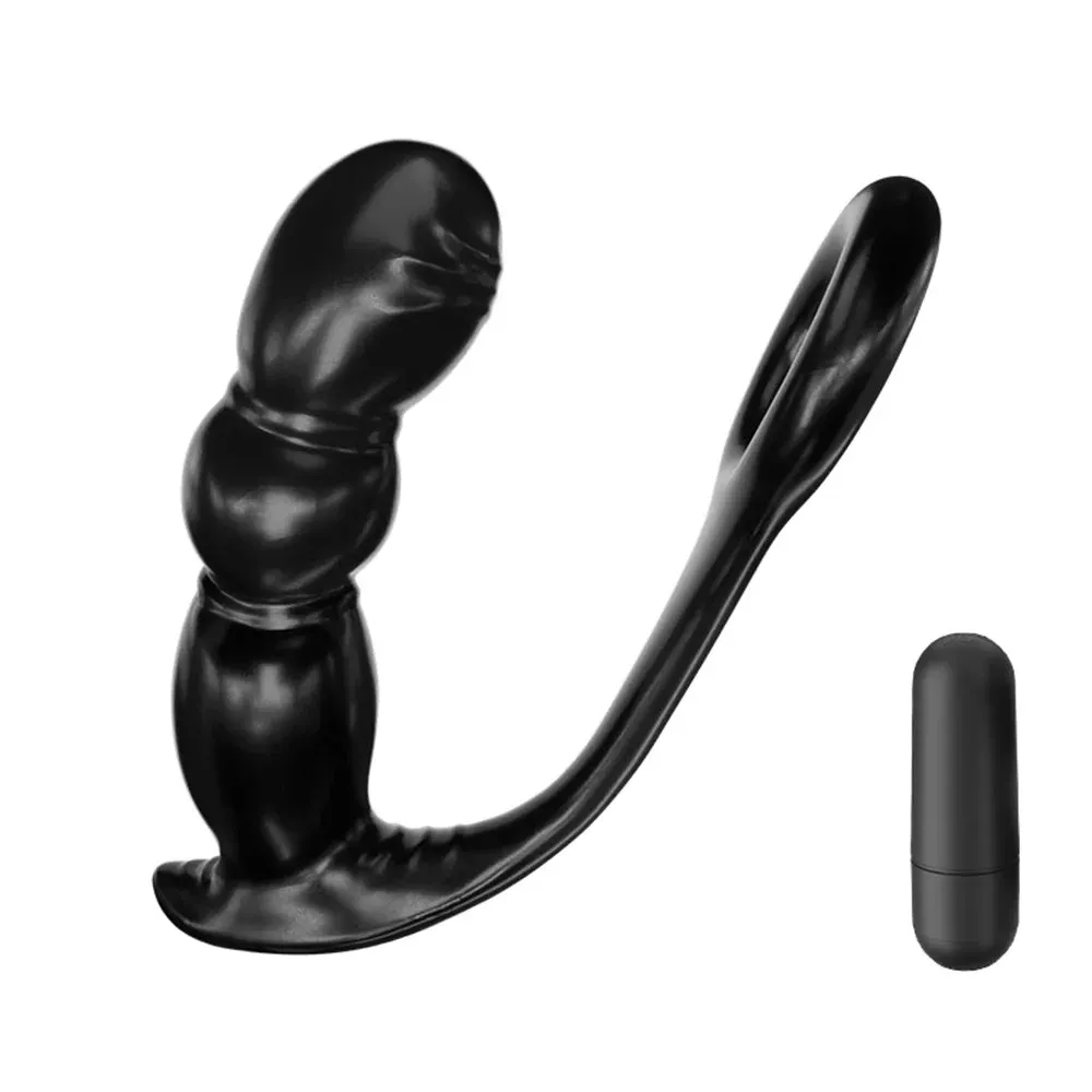 Remote Controlled Finger Prostate Massager - Vibrating Cock Ring Male Sex Toys